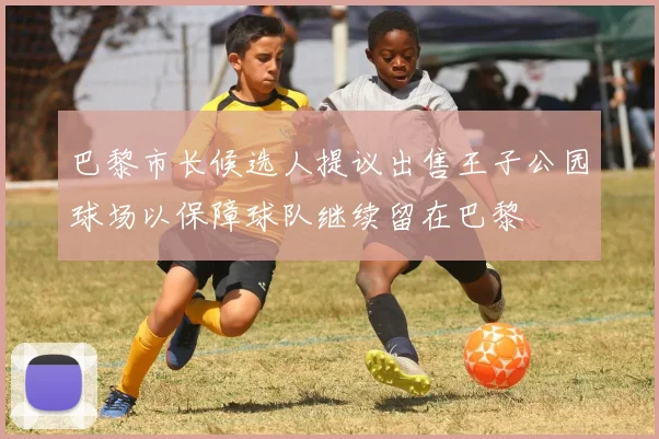 巴黎市长候选人提议出售王子公园球场以保障球队继续留在巴黎
